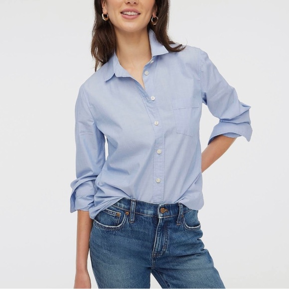J.Crew pale blue button down. Women’s size small. - Picture 1 of 6